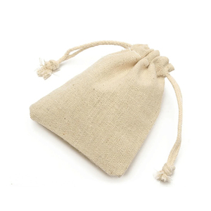 Reusable Foldable Washable Soft Cotton Fabric <b>Drawstring</b> Bags with Polyester Lining for Travel Shoes & Accessories Storage - Product Image 1