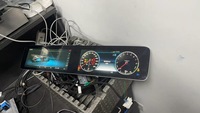 Untuk Mercedes-Benz W213 E300 Layar Sentral Kontrol Besar Panel Kluster Digital Ganda LED Instrumen Speedometer Layar LCD RHD