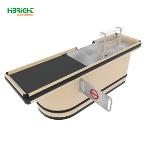 Highbright HBE-CC-22A bền siêu thị thanh toán truy cập băng tải vành đai 2 ngăn không có thêm nền tảng cho các cửa hàng khác nhau - Product Image 1