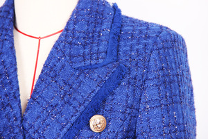 <span class=keywords><strong>BLAZER</strong></span> wol ramping untuk wanita, jaket setelan baru semua cocok, jaket wol pinggiran berumbai, atasan modis musim semi dan musim gugur untuk wanita - Product Image 6