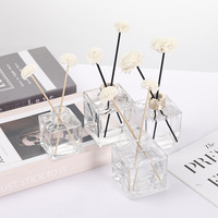 Diffuseurs de parfum en verre carré recyclables de plusieurs tailles - Contenants de luxe avec bouchon à vis 150 ml - Vente directe usine