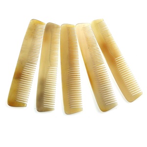 หวีเขาควายแท้หวีผมเขาควายธรรมชาติใส่สบายสำหรับร้านเสริมสวยและใช้ในบ้าน - Product Image 6