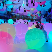 Pilier Gonflable Interactif Multicolore à Changement de Couleur avec Éclairage LED, Contrôle Tactile, Étanche, Protection UV, Effet Flamme pour Événements