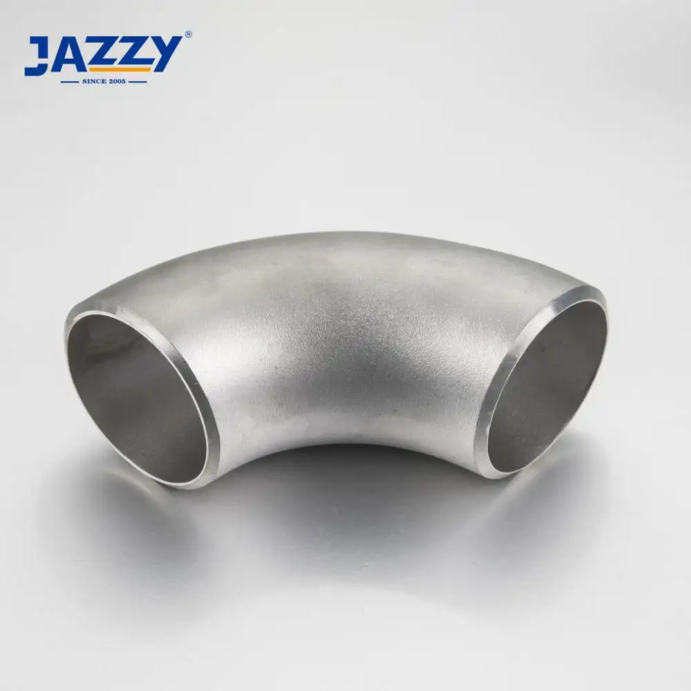 JAZZY Elbow ASME B16.9 Baja Tahan Karat, Fitting Las Bokong 90 Derajat