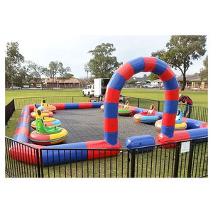 Voiture tamponneuse pour l'extérieur Piste de course Speedway Gonflable Go Kart Zorb Ball Piste de course Voiture tamponneuse gonflable - Product Image 1