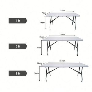 Nappes élastiques sur mesure, sans plis, durables, réutilisables, rectangulaires de 8 pieds pour mariage, fête, banquet en plein air - Product Image 4