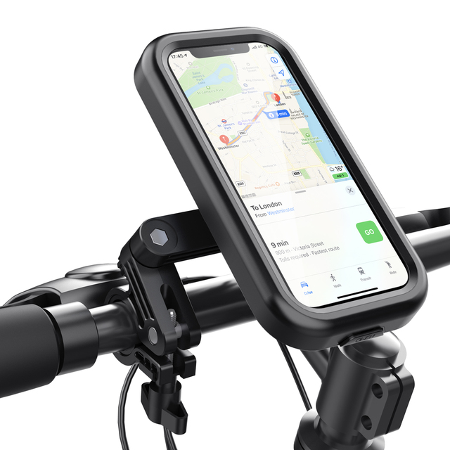 Hot Selling Flexible Waterproof Motorcycle Phone Holder with Shock Absorption for Motorcycles Electric Vehicles and Bicycles