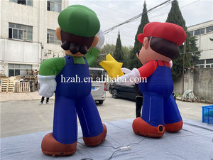 ตุ๊กตาเป่าลมมาริโอขนาด 10 ฟุต พร้อมไฟ LED สำหรับตกแต่งสนามหญ้ากลางแจ้ง - Product Image 5