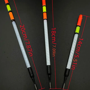 ZHUO RUN usine OEM10 pièces/Lot Pvc <span class=keywords><strong>Tube</strong></span> flotteur pêche Bobber flottabilité plastique filet de pêche flotteur Bobber - Product Image 2