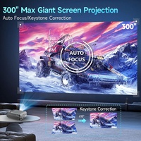 Proyector de Cine en Casa con Enfoque Automático, Keystone, MEMC, HDR 10, Android 9, de Fábrica Propia