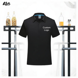Polo pour homme à séchage rapide avec logo personnalisé, respirant, en polyester, manches courtes, col boutonné, vêtements décontractés de golf - Product Image 3