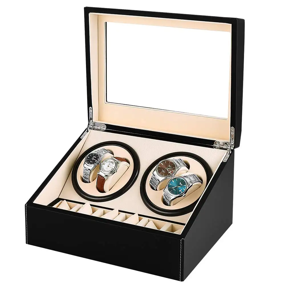 Automatic Watch Winder Automatic Watch Winder Storage Display Box Quiet Motor Luxury Storage Case for Lady and Man Watches