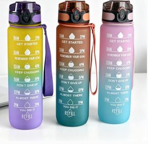 Botol Minum Waterfles Eco Friendly New <b>Plastics</b> Waterbottle Factory Sports 1L Motivational Water Bottle - Product Image 1