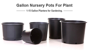 बड़े काले 1 3 5 7 10 15 20 25 गैलन प्लास्टिक नर्सरी प्लांट गार्डन के लिए प्लाटर पॉट उत्पाद श्रेणी के लिए - Product Image 6