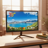 Gebruikt bulkmonitor 19-20 inch gereviseerd LED IPS desktopscherm FHD 1080P DP HDMI VGA voor zakelijke groothandel