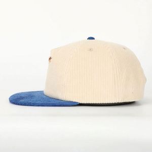 BSCI Oem Custom <b>Men</b> Women High Quality 5 Panel Unstructured Embroidery Logo <b>Cap</b> <b>Flat</b> Bill Gorras Corduroy Snapback Hats - Product Image 3