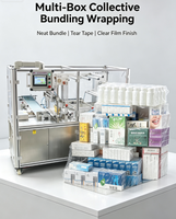 Machine d'emballage en cellophane pour produits cosmétiques et articles de toilette, emballage multi-boîtes PF680