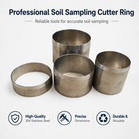 Couteau annulaire en acier inoxydable pour échantillonnage de sol, échantillonneur annulaire en acier inoxydable pour sol, machine d'analyse de sol