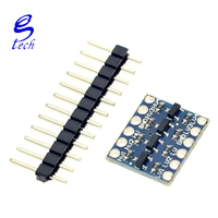 Módulo Convertidor de Nivel Lógico Bidireccional de 4 Canales de Alta Calidad, Interfaz IIC I2C UART SPI, Controlador de Alimentación de 5V