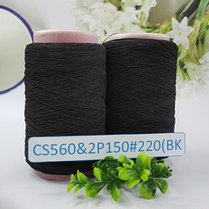 Fil élastique recouvert de caoutchouc de haute qualité pour le tricot de chaussettes, fil de caoutchouc teint à haute ténacité, fil recouvert pour chaussettes - Product Image 2