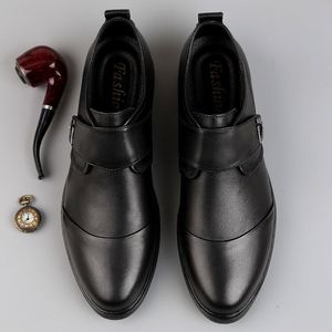 Mocassins carrés souples en cuir de vachette de créateur, à lacets, antidérapants, respirants et légers, chaussures habillées en cuir pour hommes, tailles 37-45 - Product Image 1