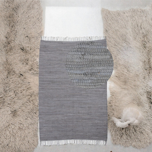 Light <b>Grey</b> Handmade Jute <b>Rug</b> Braided Modern Area Carpet with Fringe for <b>Living</b> <b>Room</b> Bedroom Floor Decor - Product Image 3