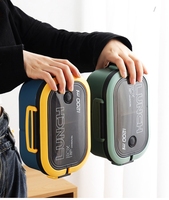 Boîte à lunch bento isotherme et micro-ondable en plastique de grande capacité (1200 ml) pour enfants