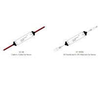 Contrôleur RF miniature V1-W, télécommande sans fil 30m, 1 canal, tension constante, variateur de lumière LED monochrome