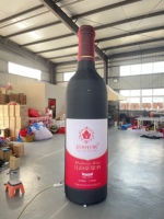 Ballon publicitaire gonflable géant personnalisé OEM ODM pour événements extérieurs, décorations de bouteilles de vin et de bière, transfert thermique