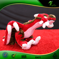 Jouets sexuels gonflables en peluche de Dragon rouge, jouet de Dragon Sexy de flamme