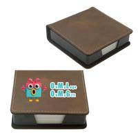 Bloc-notes carré personnalisé en cuir promotionnel pour bloc-notes Laserable en similicuir nouveaux produits bloc-notes