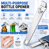 Porte-clés briquet et ouvre-bouteille personnalisé en acier inoxydable et bois pour bière