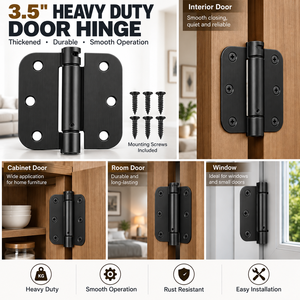 Charnière de porte en acier inoxydable, charnière de meuble finition brossée, corps de ferme-porte pour portes en bois, quincaillerie sur mesure - Product Image 6