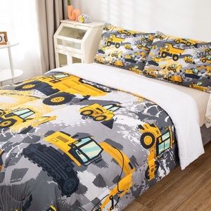 Juego de cama de dibujos animados para niños, edredón de doble tamaño, <span class=keywords><strong>funda</strong></span> de edredón, 3 uds., venta al por mayor - Product Image 2