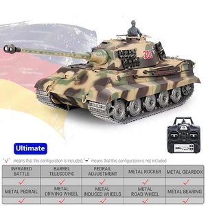 Mô hình xe tăng điều khiển từ xa Heng Long 3888A-1 King <span class=keywords><strong>Tiger</strong></span> II H 1/16 2.4G hồng ngoại, bắn đạn BB, khói, đèn, âm thanh, khung thép kim loại, bánh xích - Product Image 5