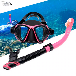 KEEP DIVING DM406+SN506 Snorkeling Three Treasures Masque de plongée coloré et tuba entièrement étanche - Product Image 1