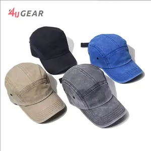 Caps Hats Manufacturer Stock Wholesale Low MOQ High Quality Unstructured Blank Cotton Custom 5panel Camp Cap And Neon Trucker Hat