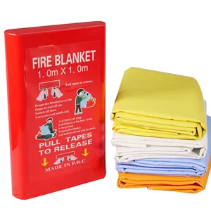 بطانية للحريق في حالات الطوارئ مقاومة للحريق عالية الأداء بطانية حريق من الفايبرجلاس بكرة قماشية