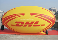 Zeppelin gonflable en PVC de haute qualité, dirigeable à l'hélium, taille personnalisée, pour événements extérieurs, défilés et publicité