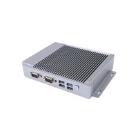 Nouvel ordinateur industriel embarqué sans ventilateur EVUC Intel J1900 2,0 GHz Quad Core avec DDR3L 4G intégré, SATA, 2 LAN, 4 USB, 2 COM, compatible Win7, Win10, Linux