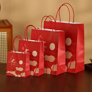 Wholesale 3D Digital Printing Cute Personalised Custom Multi-Layer Kraft Paper <b>Bags</b> with Cotton Rope Handle for Gift & <b>Craft</b> - Product Image 1
