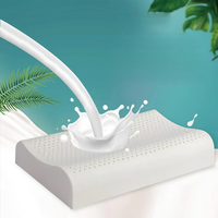 Oreiller en mousse à mémoire de forme 100% thaïlandaise pour adultes, de haute qualité, confortable, pour un sommeil réparateur, avec fibres de massage pour le soutien cervical et la colonne vertébrale.