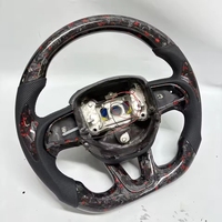 Volant en fibre de carbone pour Dodge Charger Challenger Hellcat Charger Challenger SRT RT, volant en cuir Napa