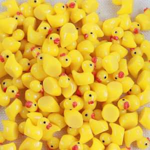 Mini-canards en résine multicolores, décorations pour la maison, artisanat de jardin, accessoires de décoration paysagère - Product Image 6