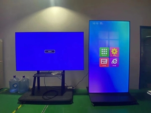 AIMV IP65 Rated Indoor Interactive Totem Wheels Publicidad vertical Android Kiosk Pantalla <span class=keywords><strong>LCD</strong></span> Touch Digital Signage Floor Stand - Product Image 6