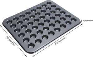 Padella per torte per uso alimentare 48 tazze di teglie in <span class=keywords><strong>acciaio</strong></span> al carbonio - Product Image 2