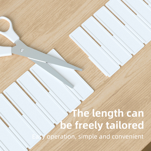 Séparateur de tiroirs de maquillage multi-tailles pour la maison Séparateur de grille de bricolage réglable Séparateur de rangement blanc - Product Image 4