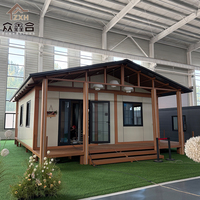 Maison conteneur extensible et respirante de conception moderne de 20 pieds et 40 pieds, bâtiment préfabriqué en panneaux sandwich en acier pliable, portable