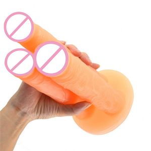 FAAK Triple Sided Anal Toys Triple Ended Sex Toys 3 Heads Triple Penetration Penis extreme Sex Tools Plastic Penis Alat Sex - Product Image 4