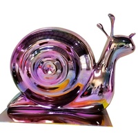 Statues d'escargot sculpture d'escargot de jardin en fibre de verre sculpture d'escargot à vendre